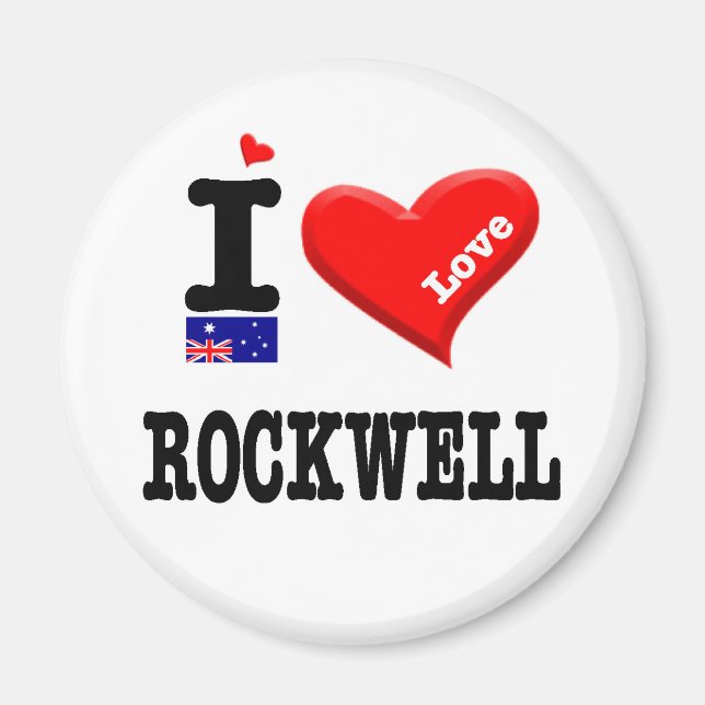 ROCKWELL - I Love Magnet (Front)