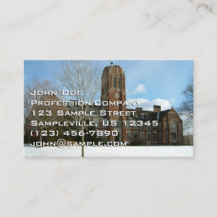 Rockwell in Winter at Grove City College Business Card