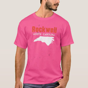 Rockwell North Carolina Usa State America Travel   T-Shirt