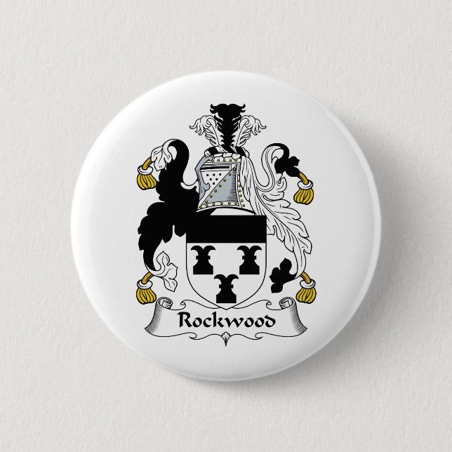 Rockwood Family Crest 6 Cm Round Badge (Front)