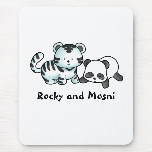 Rocky and Mosni Mouse Mat (Front)