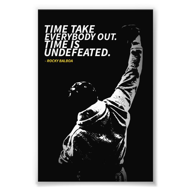 Rocky Balboa quotes Photo Enlargement Print (Front)