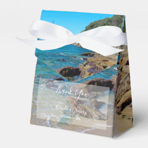 Rocky Beach Wedding  Favour Box