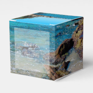 Rocky Beach Wedding  Favour Box