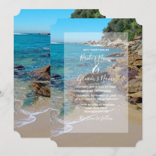 Rocky Beach Wedding Invitations