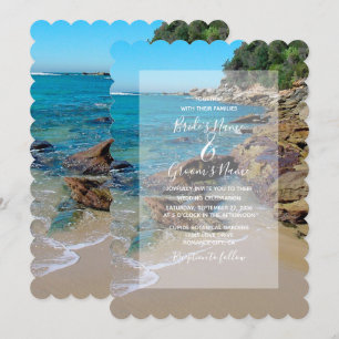 Rocky Beach Wedding Invitations