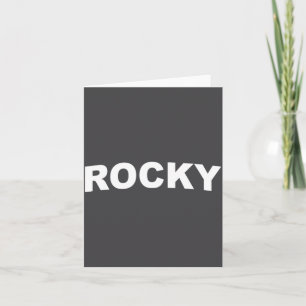 Rocky card