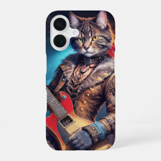 Rocky Cat playing electric guitar on stage cover