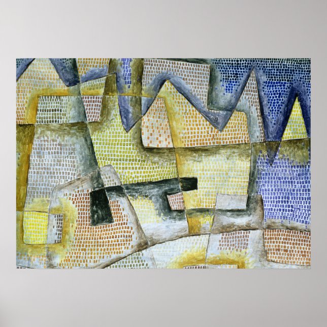 Rocky Coast, 1931 by Paul Klee Poster (Front)