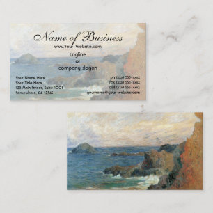 Rocky Coast by Paul Gauguin Business Card
