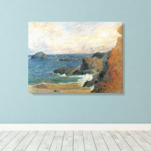 Rocky Coast by Paul Gauguin, Vintage Impressionism Canvas Print