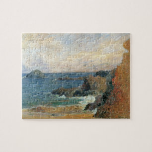 Rocky Coast by Paul Gauguin, Vintage Impressionism Jigsaw Puzzle