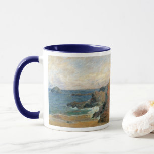 Rocky Coast by Paul Gauguin, Vintage Impressionism Mug