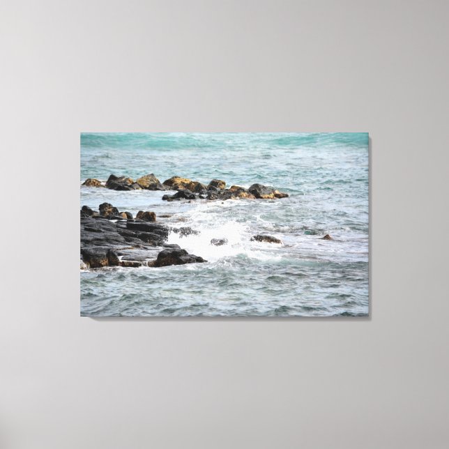 Rocky Coast Canvas Print (Front)