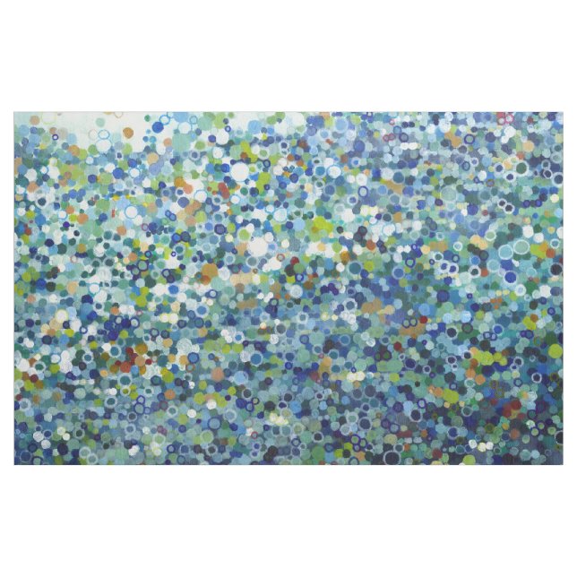 'Rocky Coast' Dotted Sea Modern Fabric Navy Juul (Yard)