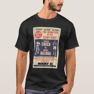 Rocky Creed Vs Balboa Rematch Of The Century Poste T-Shirt