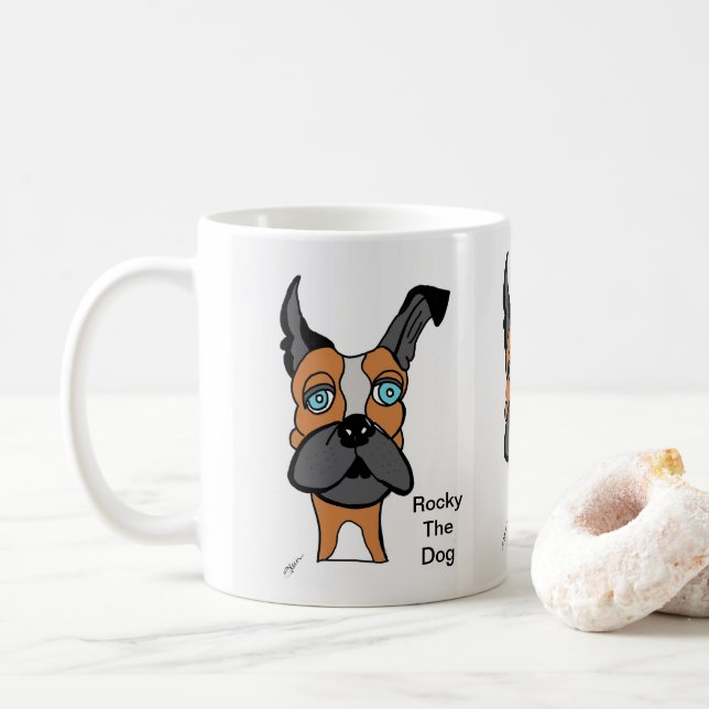 Rocky Dog MUG (With Donut)