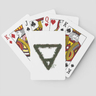 Rocky Earth Element Alchemy Symbol Playing Cards