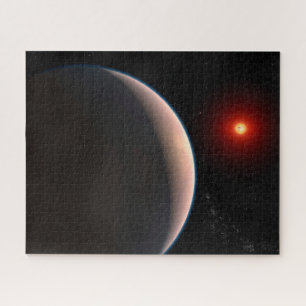 Rocky Exoplanet Gj 486 B Orbiting A Red Dwarf Star Jigsaw Puzzle
