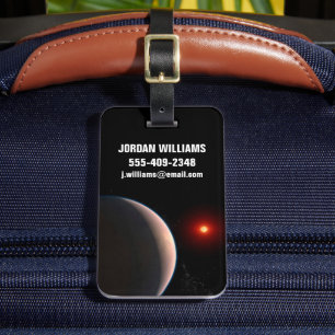 Rocky Exoplanet Gj 486 B Orbiting A Red Dwarf Star Luggage Tag