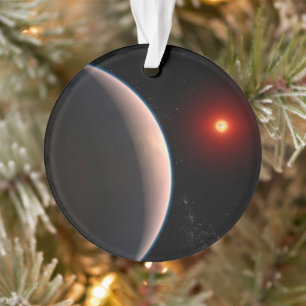 Rocky Exoplanet Gj 486 B Orbiting A Red Dwarf Star Ornament