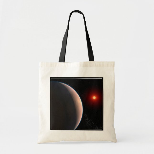 Rocky Exoplanet Gj 486 B Orbiting A Red Dwarf Star Tote Bag (Front)