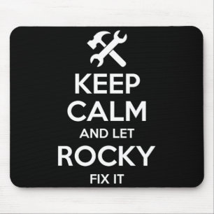 Rocky Fix Quote Funny Birthday Personalised Name Mouse Mat