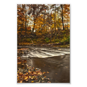 Rocky Fork Creek, autumn, Gahanna, Ohio Photo Print