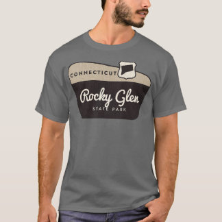 Rocky Glen State Park Connecticut Welcome Sign T-Shirt