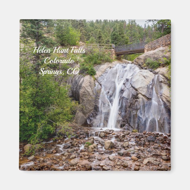 Rocky Helen Hunt Falls Square Magnet (Front)