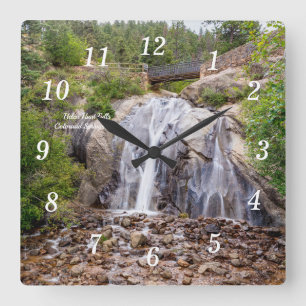Rocky Helen Hunt Falls Wall Clock