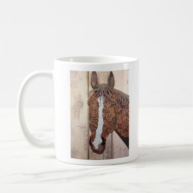 Rocky Horse Collage mug (Left)