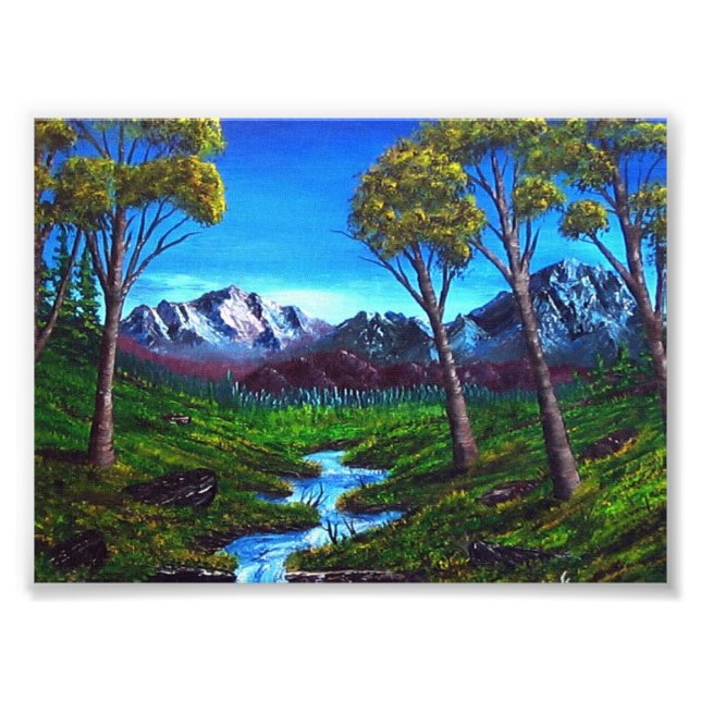 Rocky Mountain Abstract Photo Print (Front)