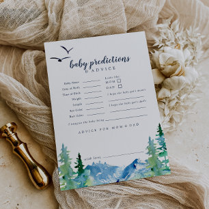 Rocky Mountain Baby Predictions & Advice Card