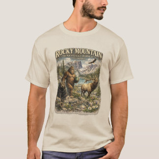 Rocky Mountain Bigfoot Wilderness Escape T-Shirt