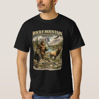 Rocky Mountain Bigfoot Wilderness Escape T-Shirt