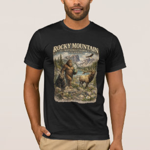 Rocky Mountain Bigfoot Wilderness Escape T-Shirt