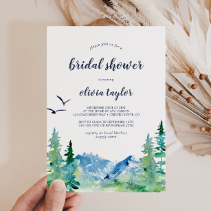 Rocky Mountain Bridal Shower Invitation