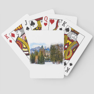 Rocky Mountain Castle - Banff Canada Playing Cards
