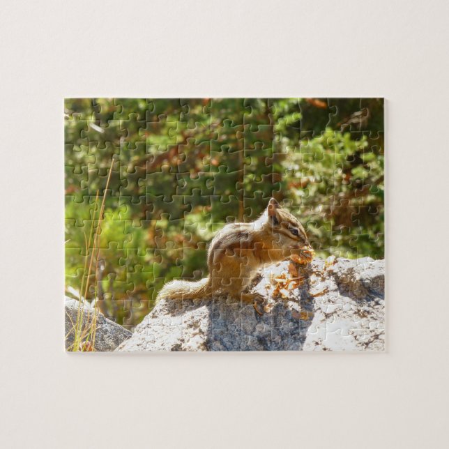 Rocky Mountain Chipmunk Jigsaw Puzzle (Horizontal)
