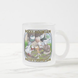 Rocky Mountain Club Logo Frosted Glass Coffee Mug