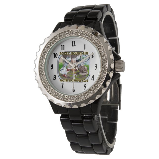 Rocky Mountain Club Logo Wrist Watch (Angled)