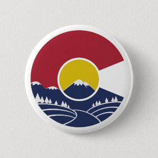 Rocky Mountain Colorado C 6 Cm Round Badge