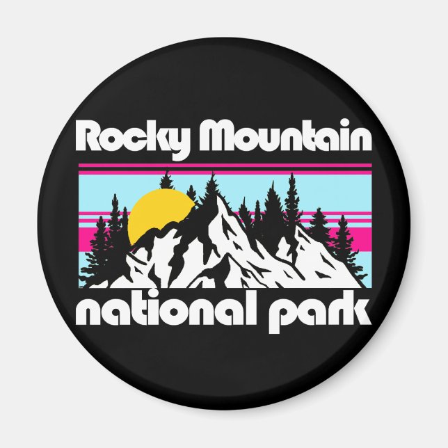 Rocky Mountain,Colorado Magnet (Front)