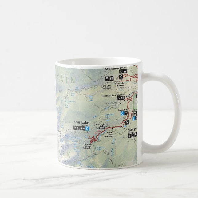 Rocky Mountain (Colorado) map mug (Right)