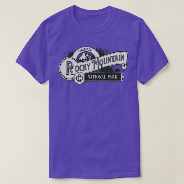 Rocky Mountain Colorado National Park Outrs Backpa T-Shirt (Design Front)