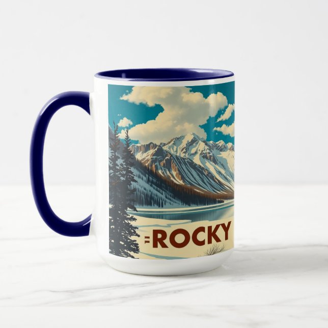 Rocky Mountain Continental Divide Elevation Mug (Left)