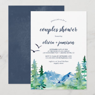 Rocky Mountain Couples Shower Invitation