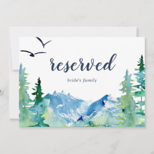 Rocky Mountain Destination Wedding Reserved Sign