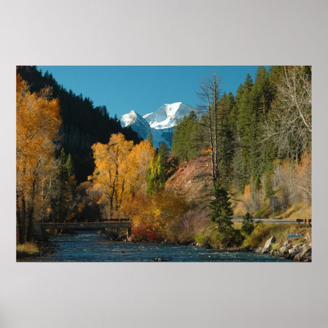 ROCKY MOUNTAIN FALL PHOTO POSTER (Front)
